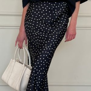 חצאית מורגן נקודות