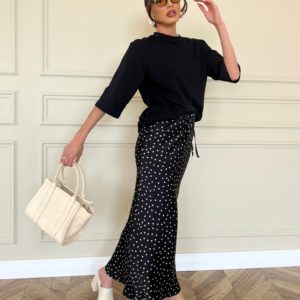 חצאית מורגן נקודות