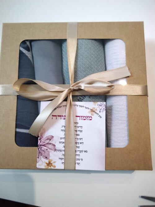 סט מטפחות מרובעות גווני מנטה