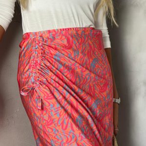 חצאית בגד ים קשירה ורוד