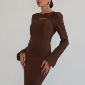 שמלת איה חום