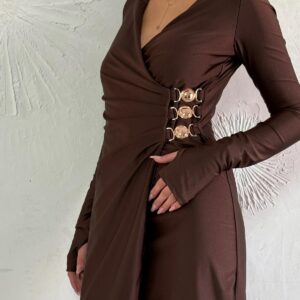 שמלת אנאל מעטפת חום