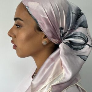 מטפחת משי ורוד