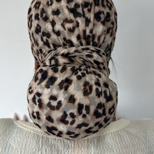 מטפחת מנומר קרם