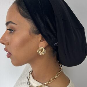 בובו נמוך ללא כיווצים שחור