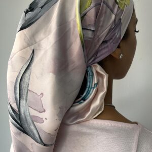 מטפחת משי ורוד