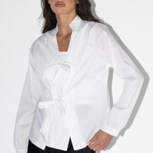 חולצת פפיון לבן