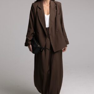 חליפת בקס חום