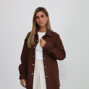 ג'קט אובר סייז חום