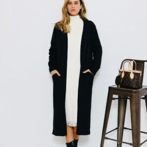 קרטיגן ארוך שחור