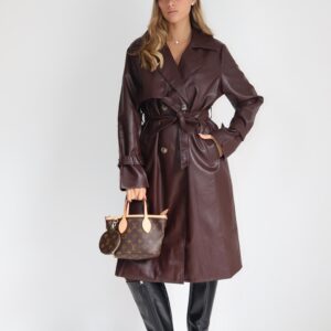 מעיל טרנץ חום