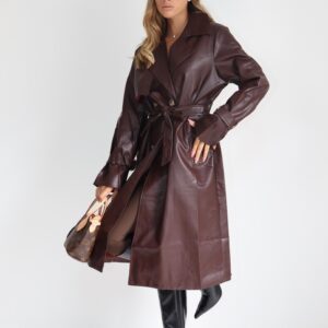 מעיל טרנץ חום