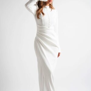 שמלת סלין לבן