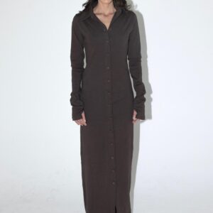 שמלת נולה חום