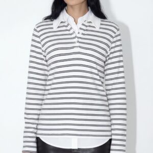 חולצת פסים לבן