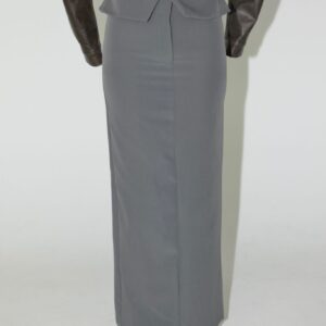 חצאית קיפול אפור