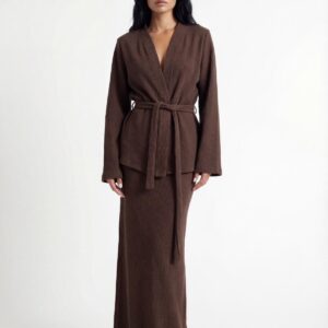 חליפת איילה חום