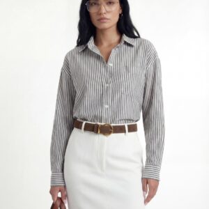 חצאית מחויטת לבן