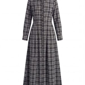 שמלת משבצות שחור