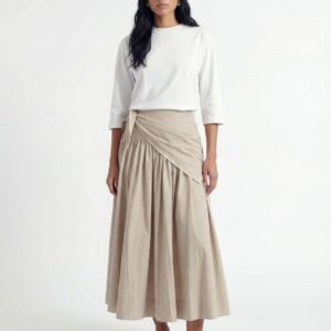 חצאית בנדנה קרם