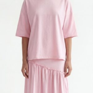 חליפה אלכסונית ורוד