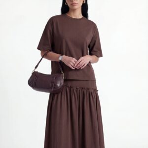 חליפה אלכסונית חום